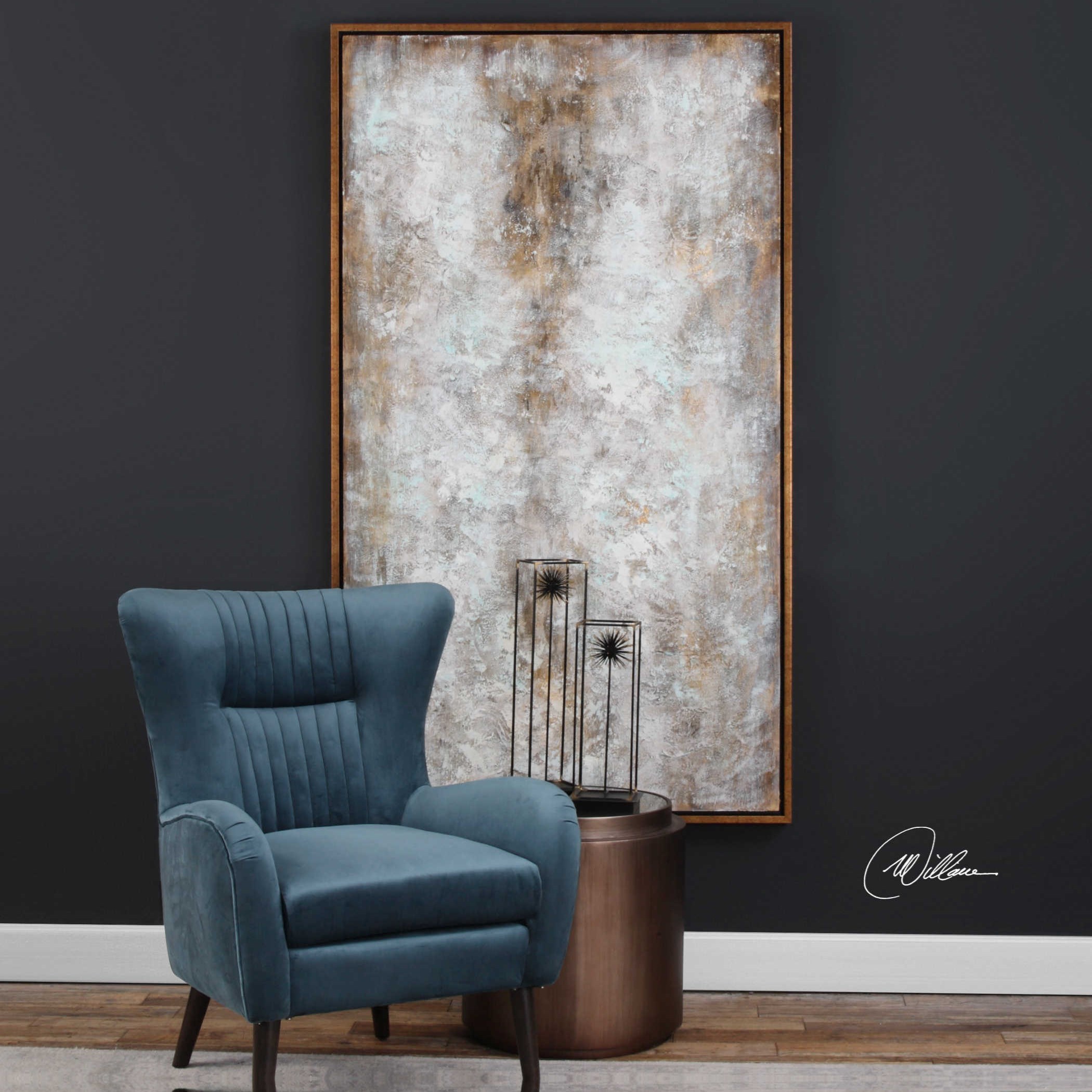 Uttermost Art Blizzard Abstract Art Wayside Furniture Wall Decor