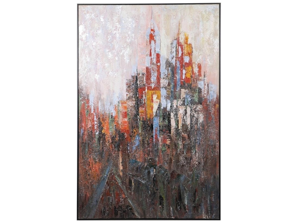 Uttermost Art Concrete Jungle Hand Painted Canvas Wayside Furniture Prints Paintings Uttermost Art Concrete Jungle Hand Painted Canvas Wayside Furniture Prints Paintings