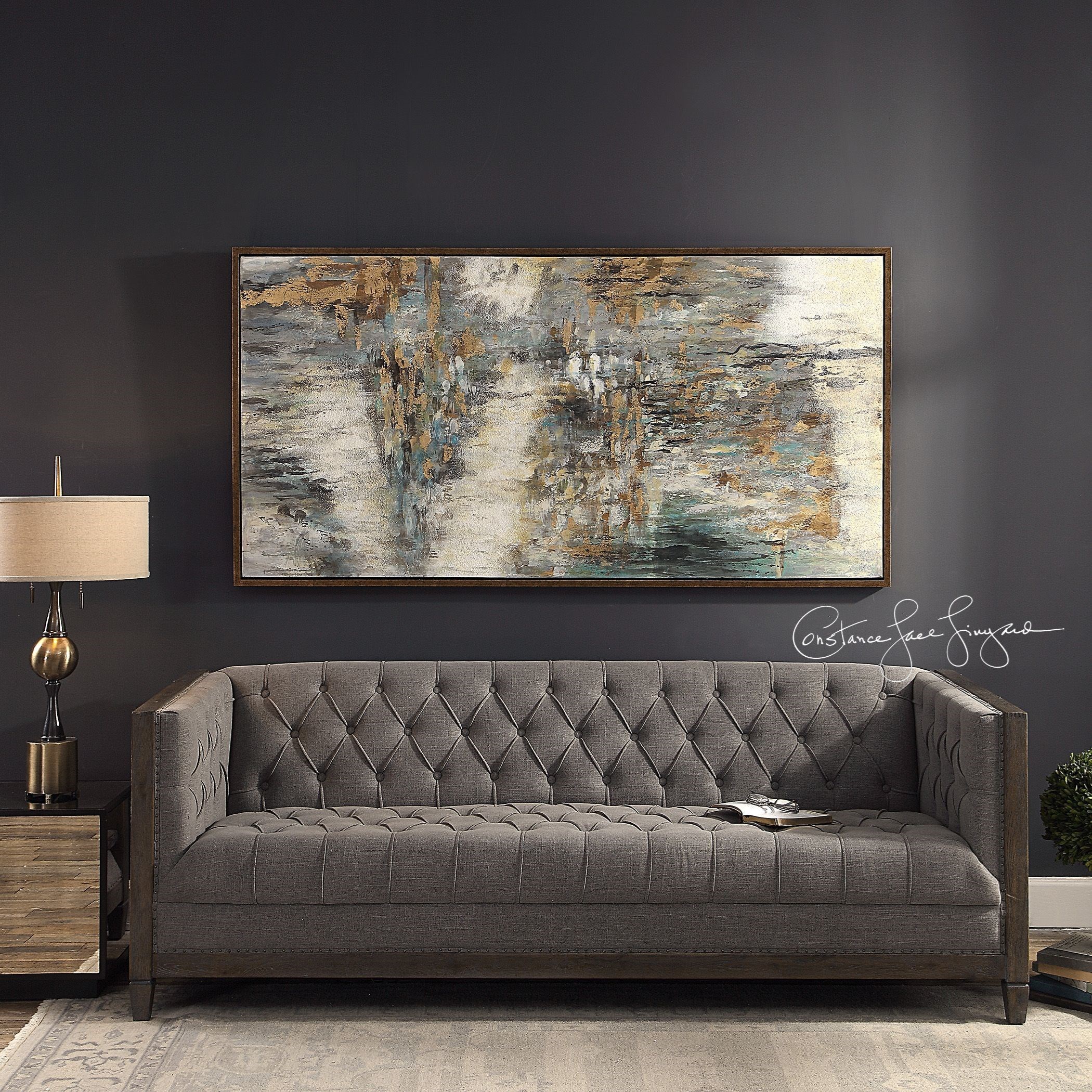 Uttermost Art Behind The Falls Abstract Art Wayside Furniture