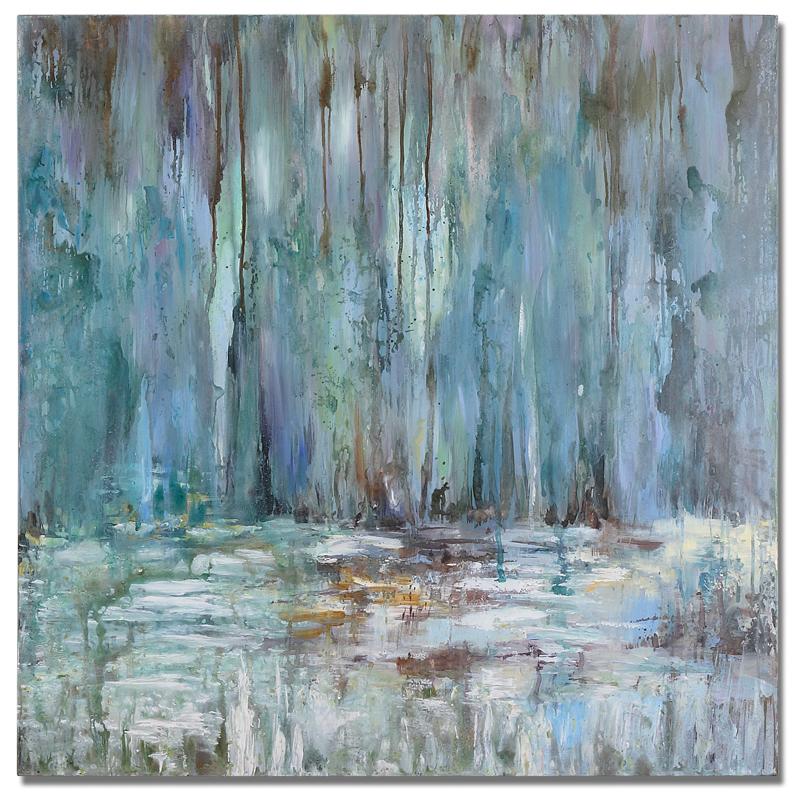 Uttermost Art Blue Waterfall Pedigo Furniture Prints Paintings