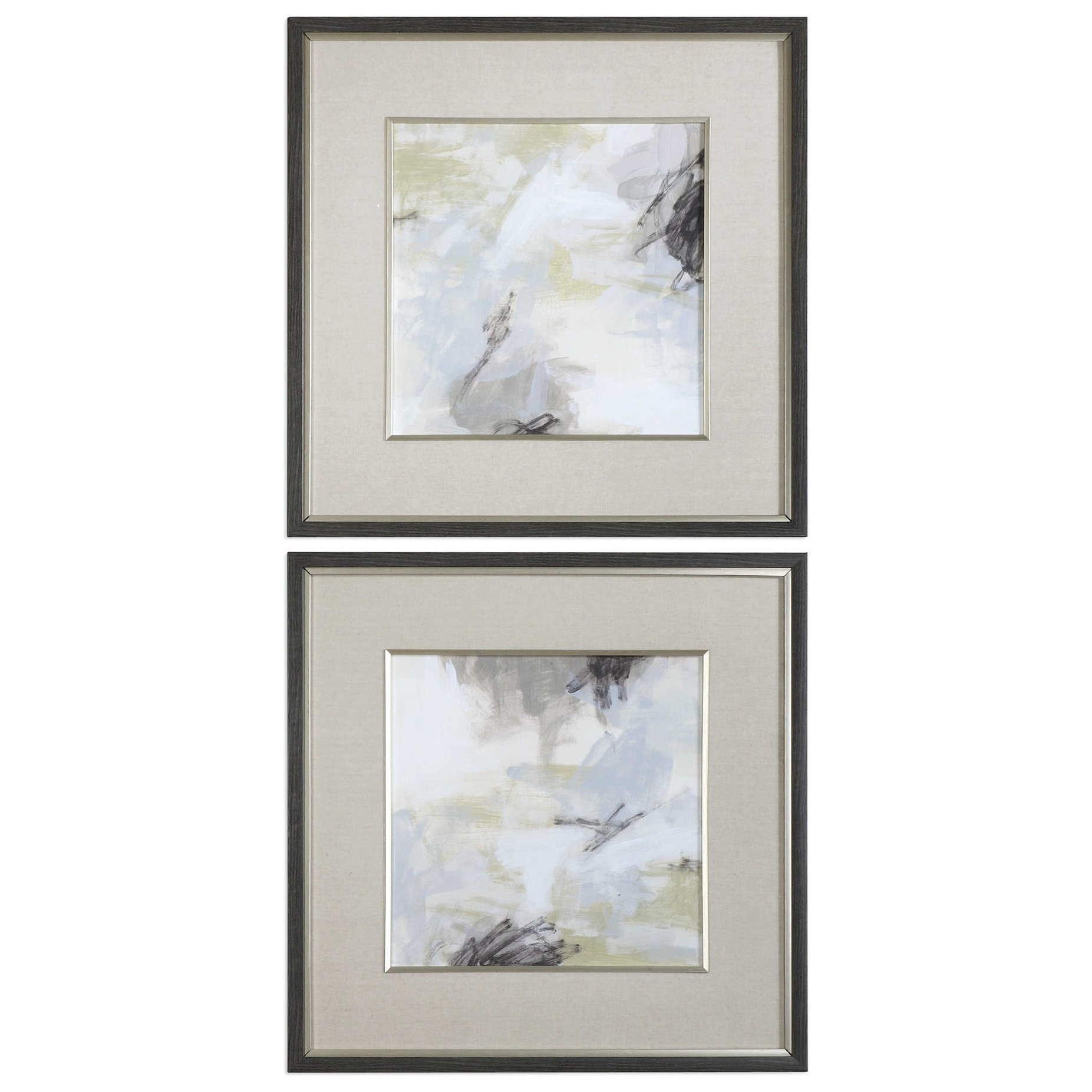 Art Abstract Vistas Framed Prints Set Of 2 By Uttermost At Hudson S Furniture