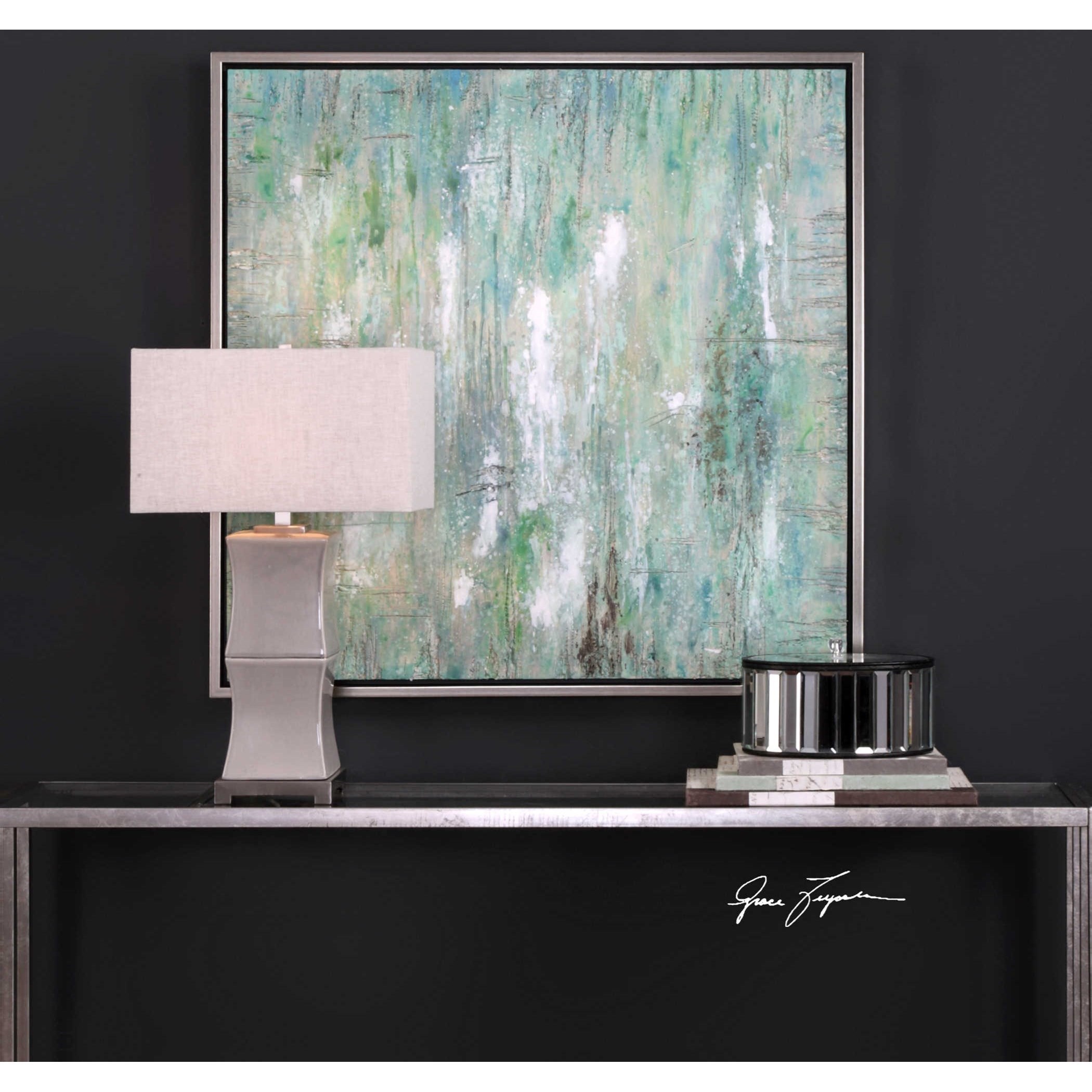 Uttermost Art Flowing Along Abstract Art Sprintz Furniture Wall Decor