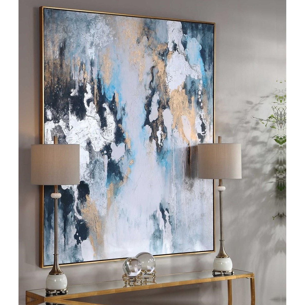 Uttermost Art Stormy Seas Hand Painted Canvas Dream Home