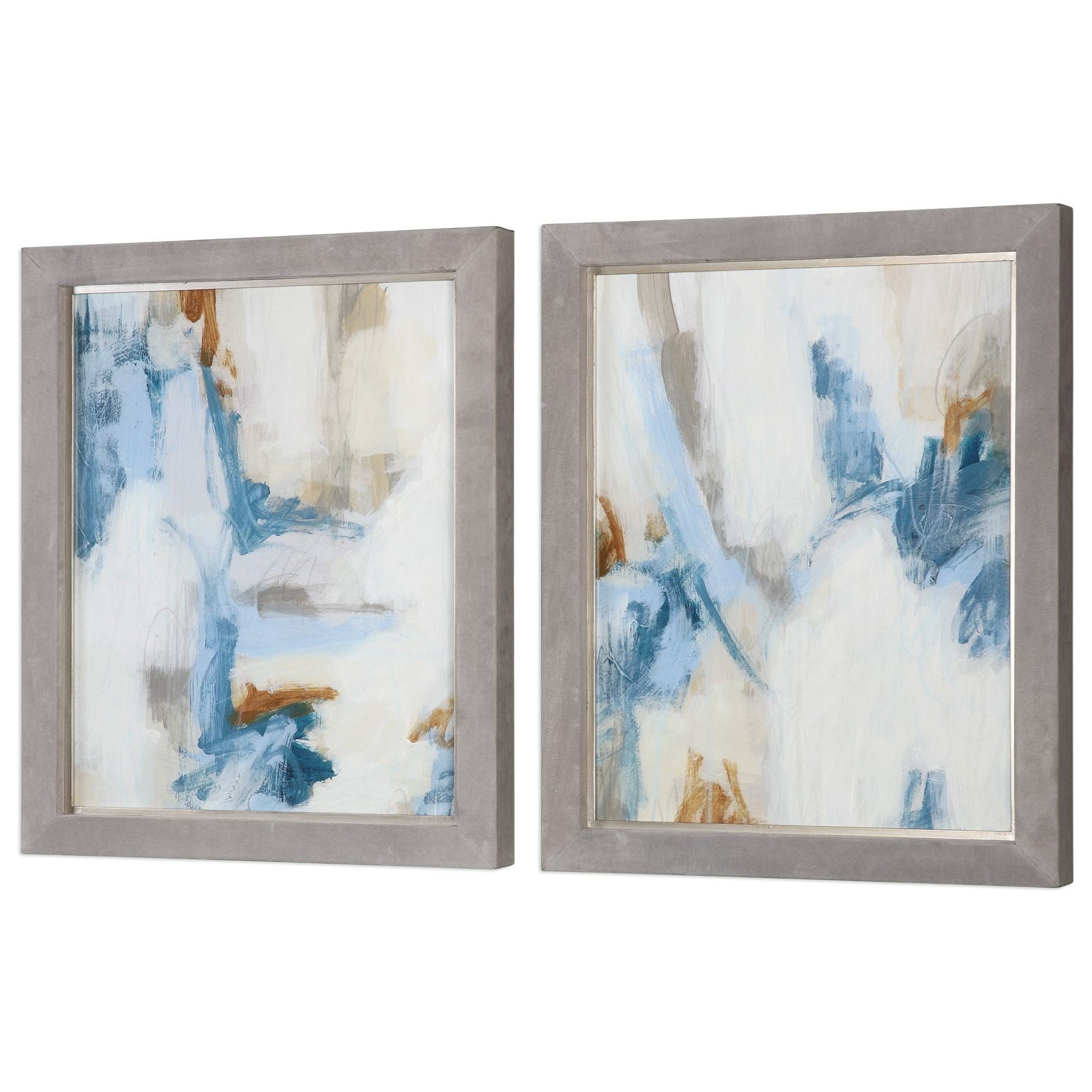 Uttermost Art Intermittent Abstract Modern Art Set 2 Wayside