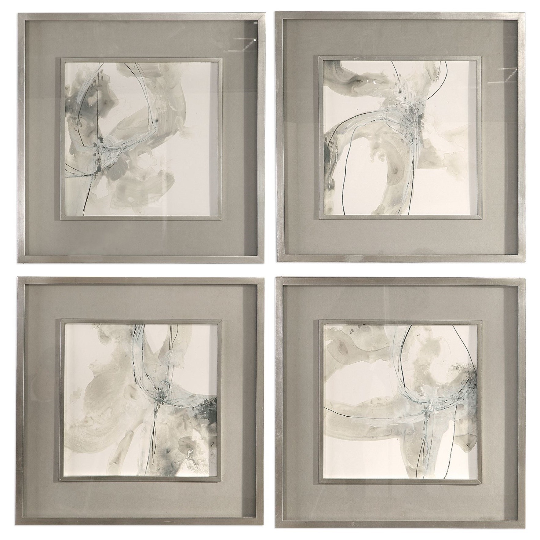 Uttermost Framed Prints 41583 Divination Abstract Art Set Of 4