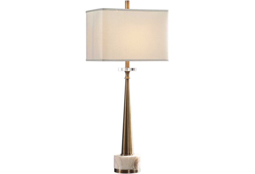 Uttermost Buffet Lamps Verner Tapered Brass Table Lamp Furniture