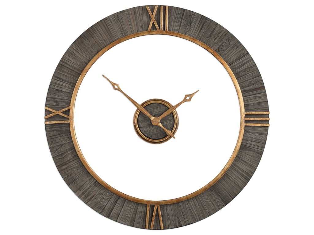 Uttermost Clocks 06097 Alphonzo Modern Wall Clock Dunk Bright Uttermost Clocksalphonzo Modern Wall Clock