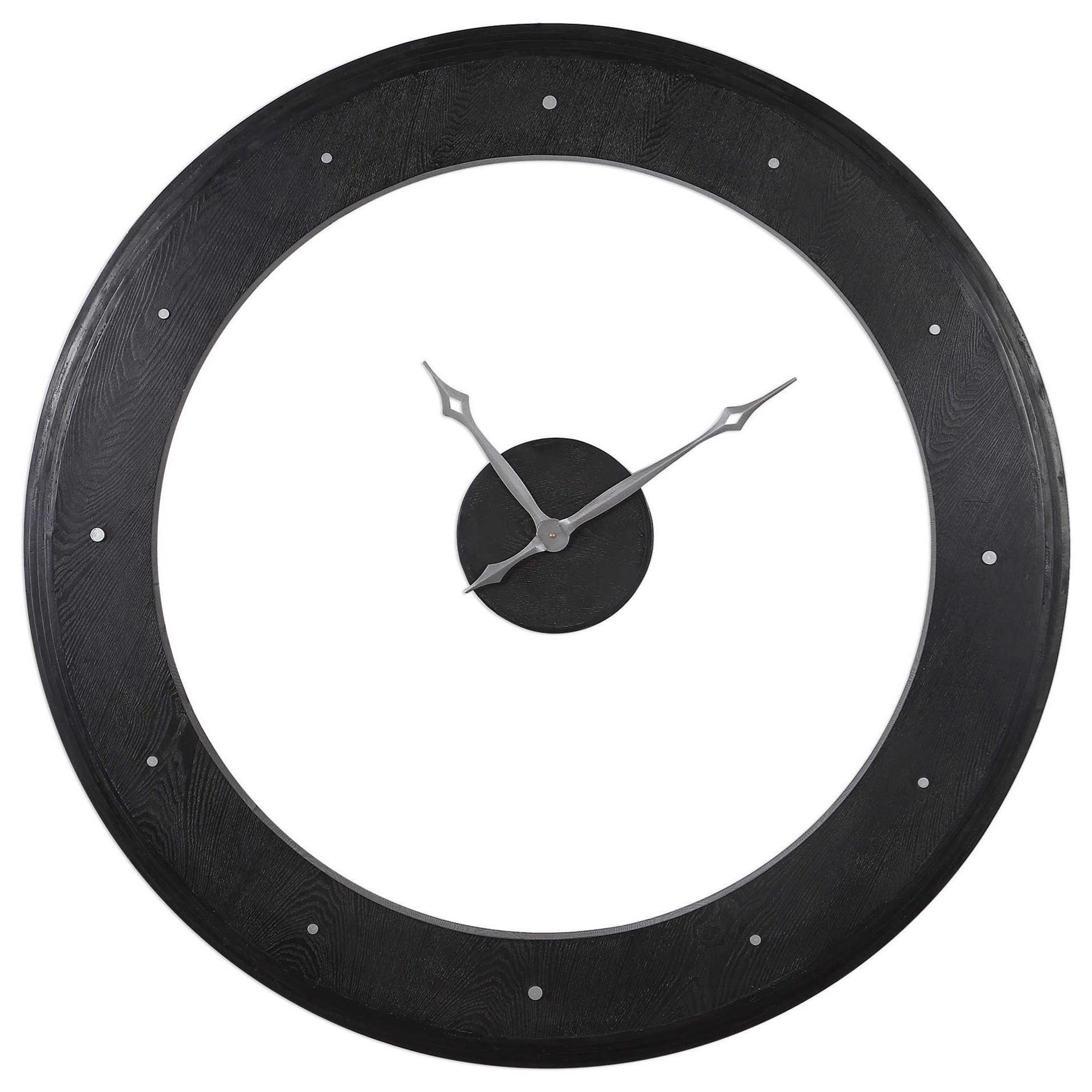 Uttermost Clocks Ramon Wooden Wall Clock Dunk Bright Furniture Wall Clocks