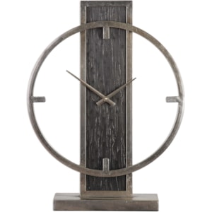 Uttermost Clocks 06443 Nico Modern Desk Clock Dunk Bright Furniture Table Clocks Mantel Clocks