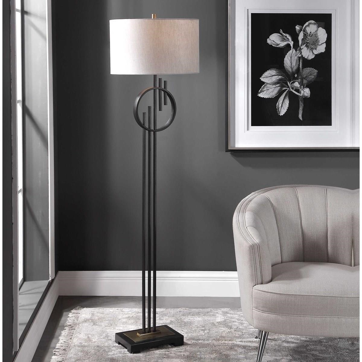Uttermost Floor Lamps 28192 Nealon Modern Floor Lamp Dunk