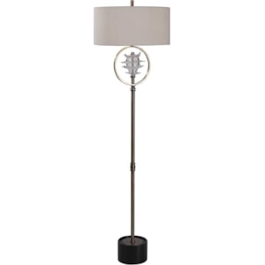 Stylecraft Lamps L73535 Brushed Steel Floor Lamp Becker Furniture Floor Lamps