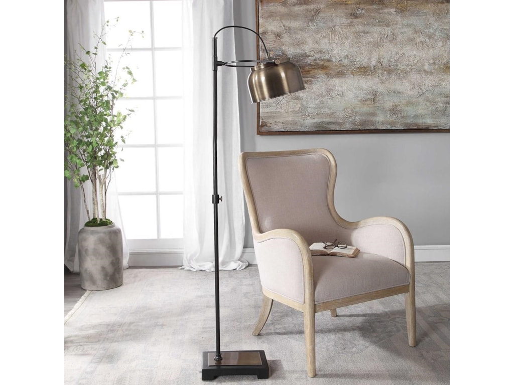 Floor Lamps Bessemer Industrial Floor Lamp By Uttermost At Dunk Bright Furniture