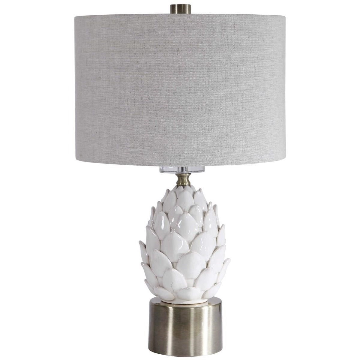 Uttermost Table Lamps White Artichoke Table Lamp Wayside Furniture Table Lamps