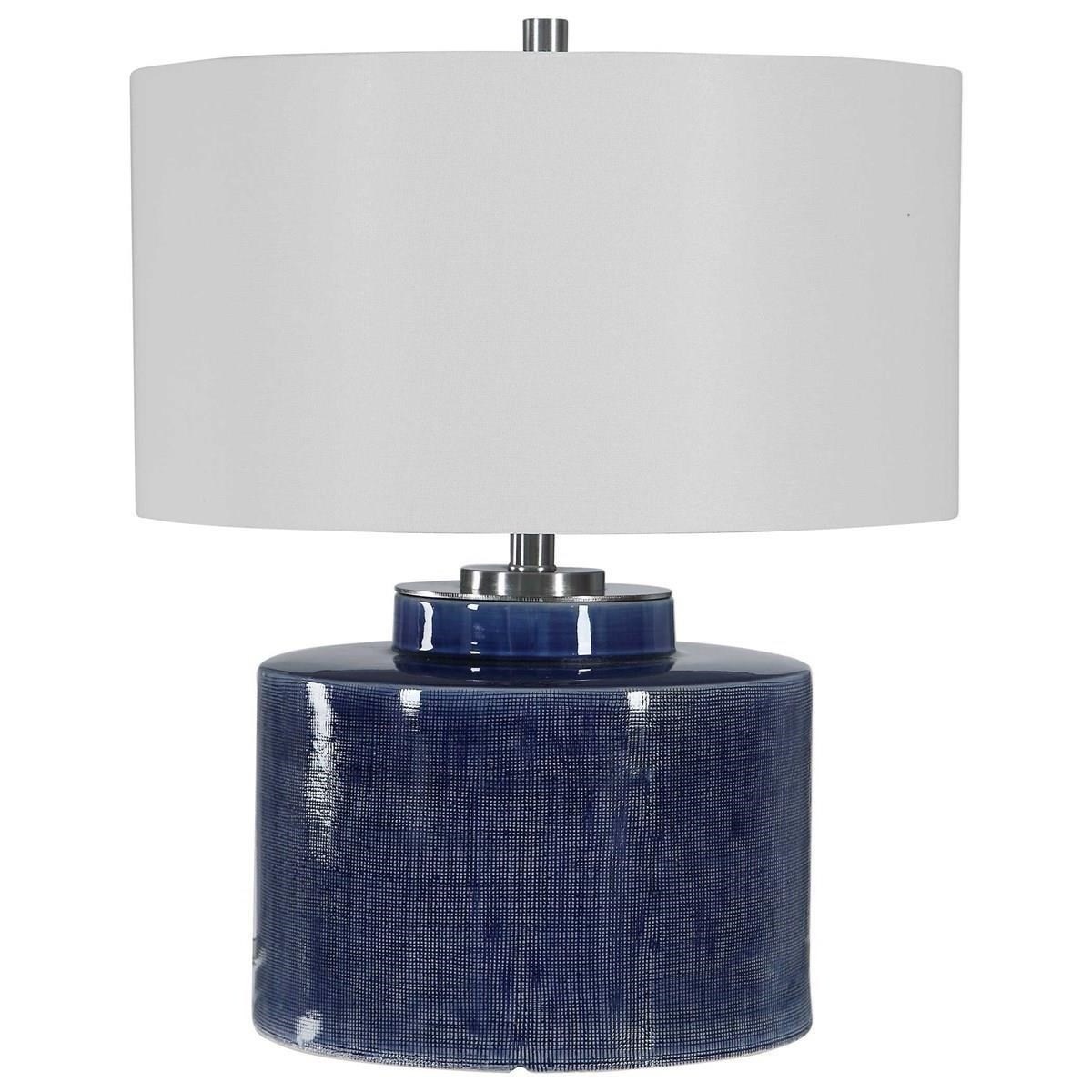 Champagne Clear Uttermost 26160-1 Drustan Glass Table Lamp