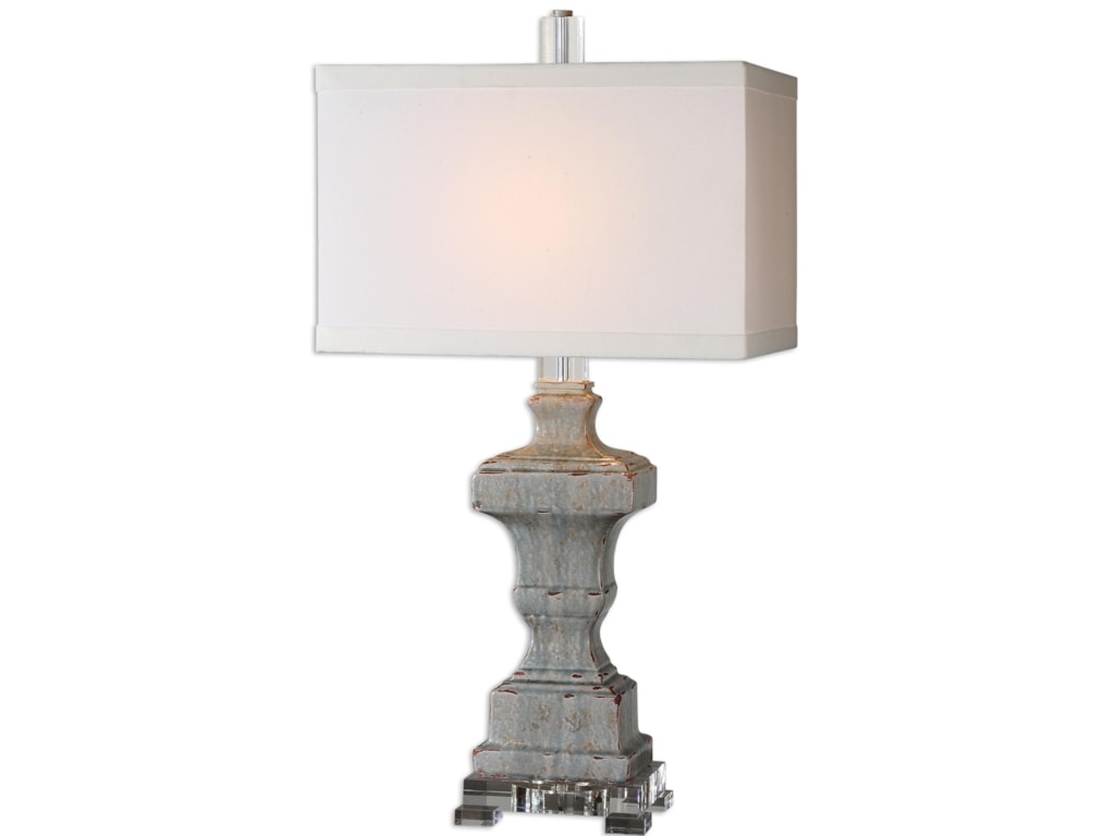 Uttermost Lamps San Marcello Blue Glaze Lamp Miskelly Furniture Uttermost Lampssan Marcello Blue Glaze Lamp