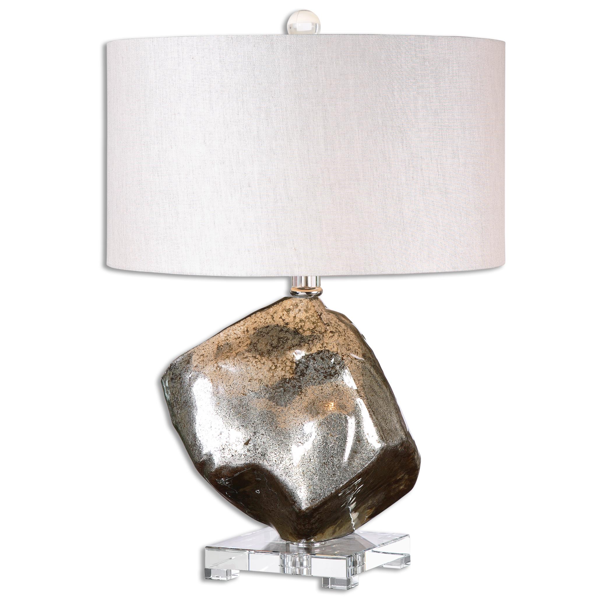 Uttermost Table Lamps Everly Silver Glass Table Lamp Wayside Furniture Table Lamps