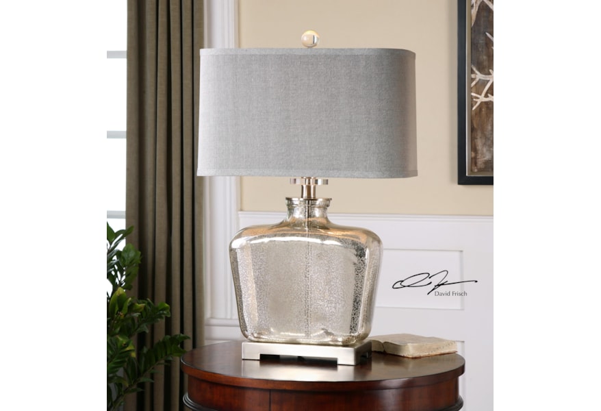 Uttermost Table Lamps 26851 1 Molinara Mercury Glass Table Lamp Dunk Bright Furniture Table Lamps