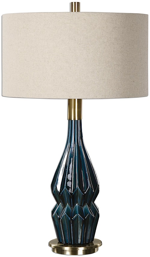 Uttermost Lamps Prussian Blue Ceramic Lamp Aladdin Home Uttermost Lamps Prussian Blue Ceramic Lamp
