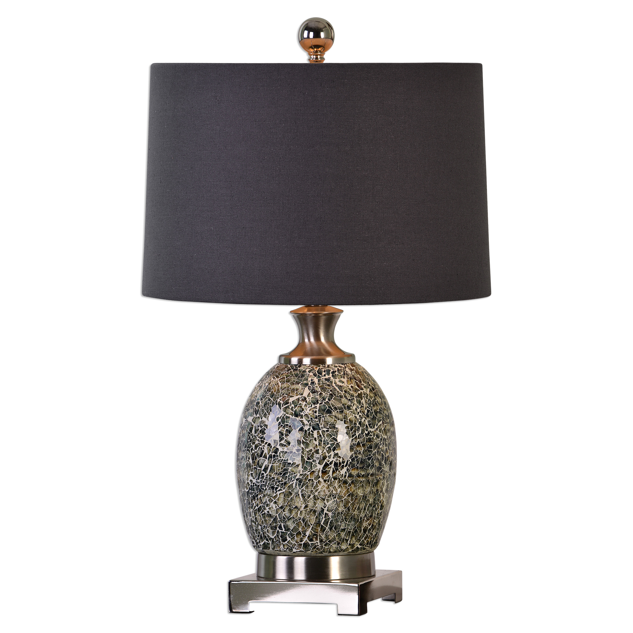 crackle glass table lamp