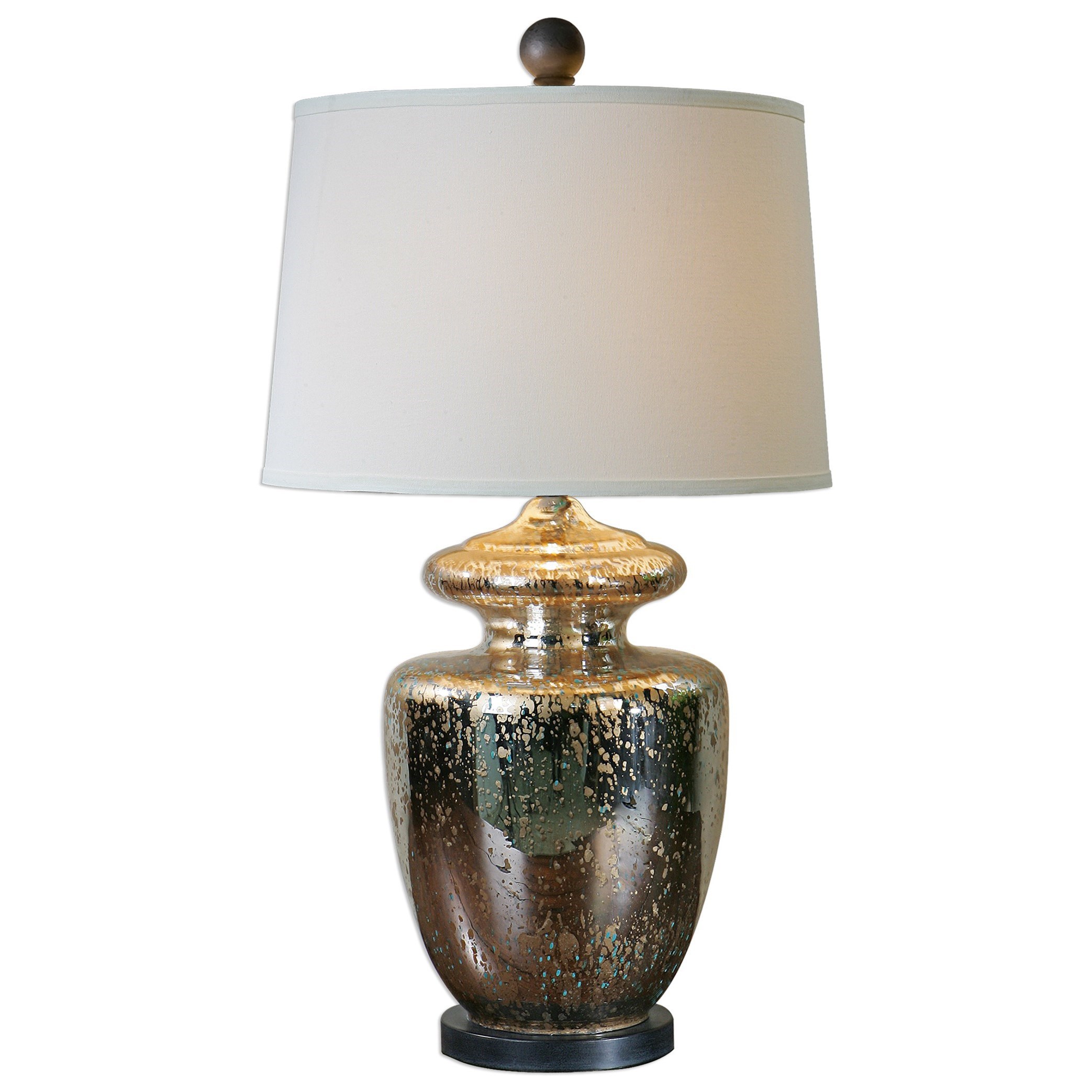 Uttermost Table Lamps 27167 Ailette Antiqued Mercury Glass Lamp