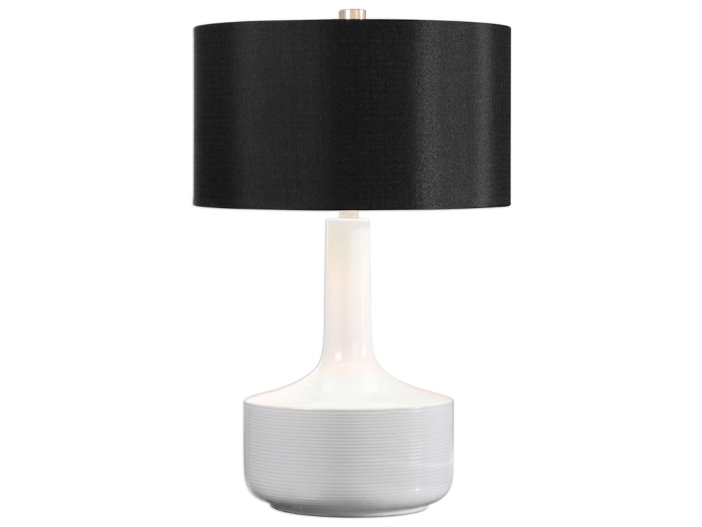 Uttermost Lamps Drenova Modern White Table Lamp Aladdin Home Uttermost Lampsdrenova Modern White Table Lamp