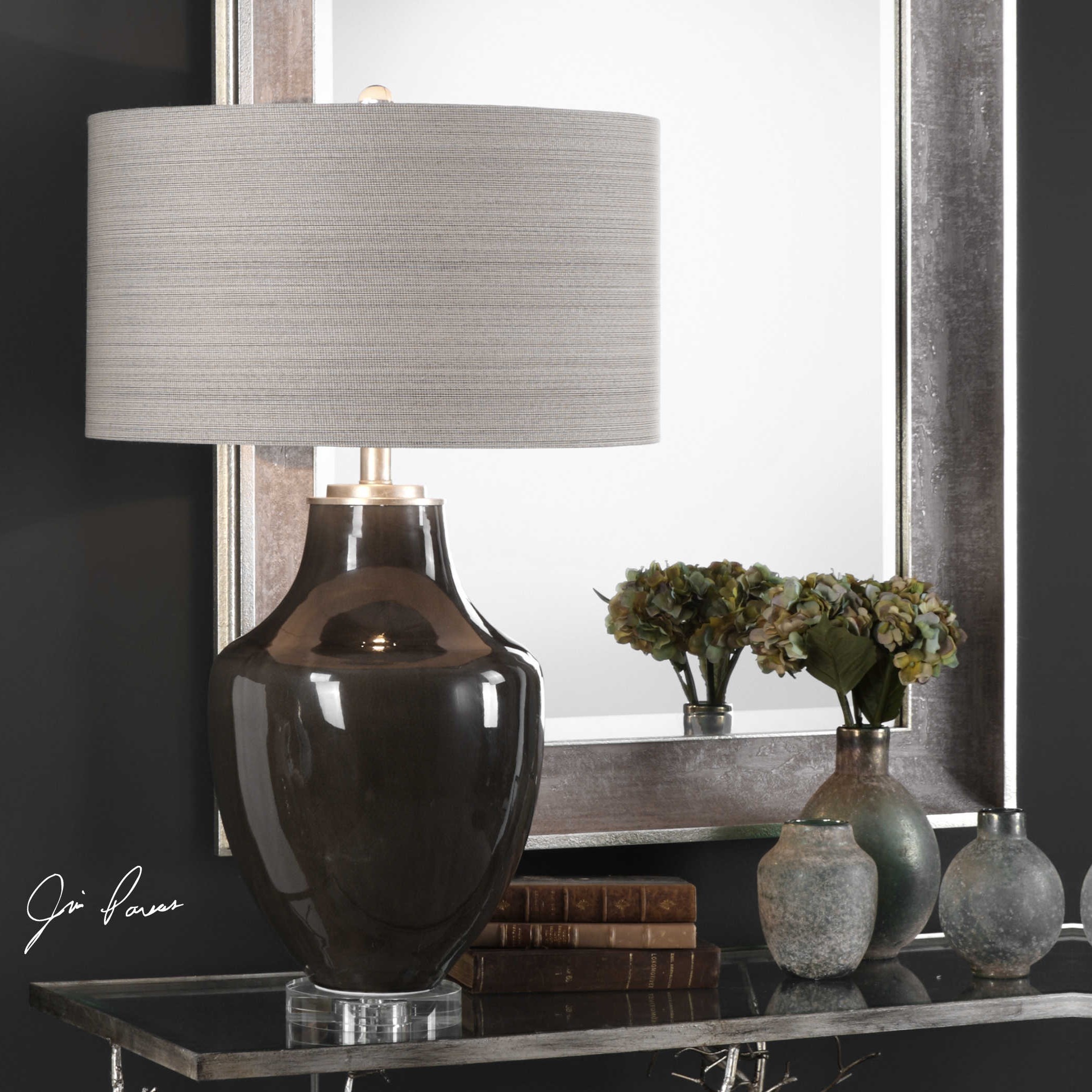 dark grey bedside lamps