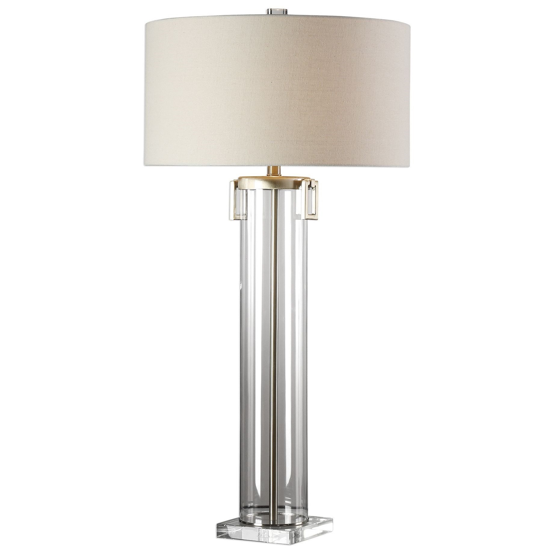 cylinder glass table lamp