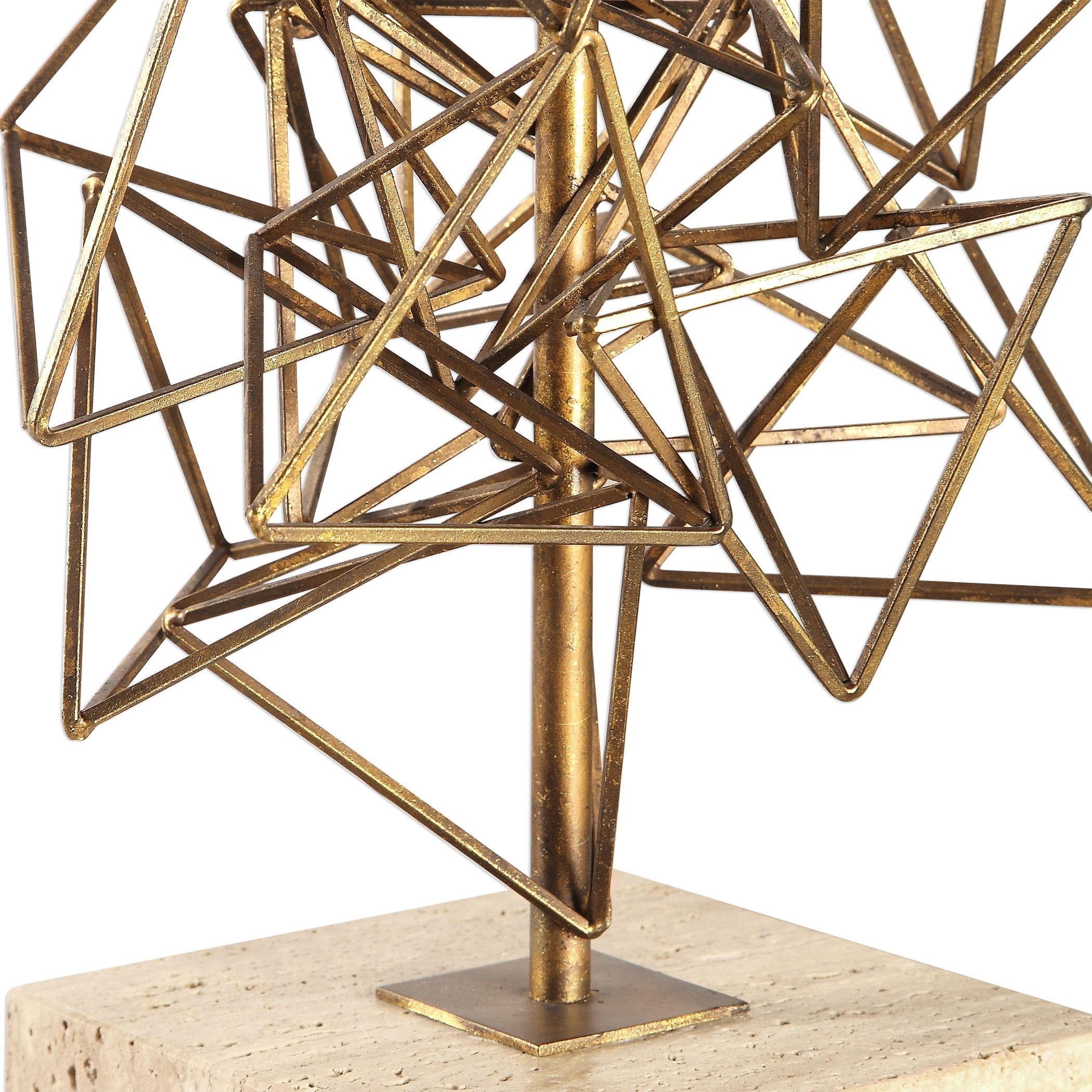 Uttermost Table Lamps Vasaya Abstract Gold Table Lamp Goffena