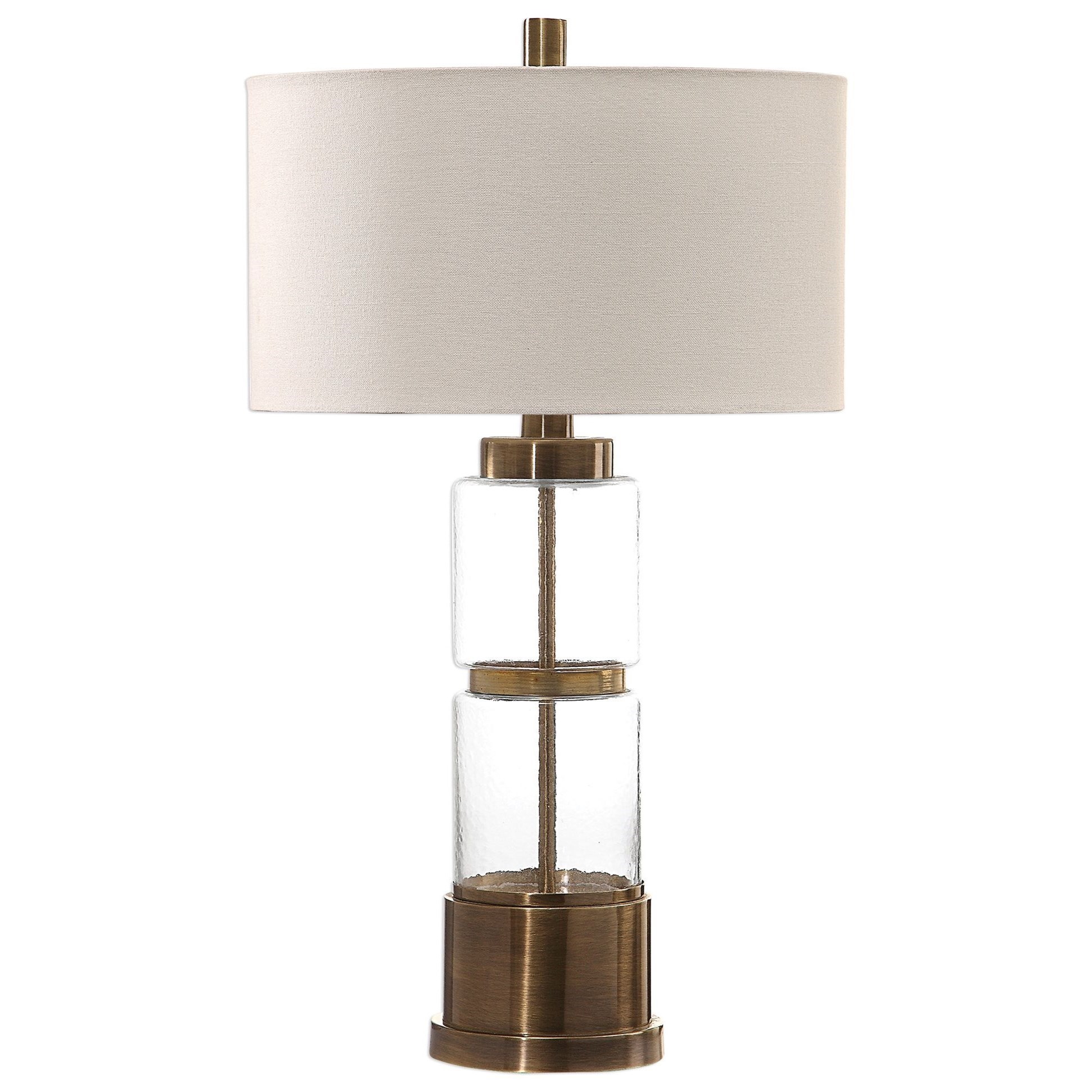 Uttermost Table Lamps 27830 1 Vaiga Glass Column Lamp Miller Home Table Lamps