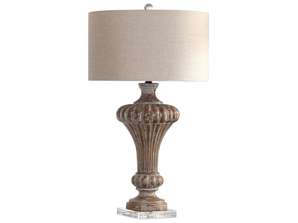 Uttermost Table Lamps Treneece Aged Pecan Lamp Sheely S Table Lamps Treneece Aged Pecan Lamp