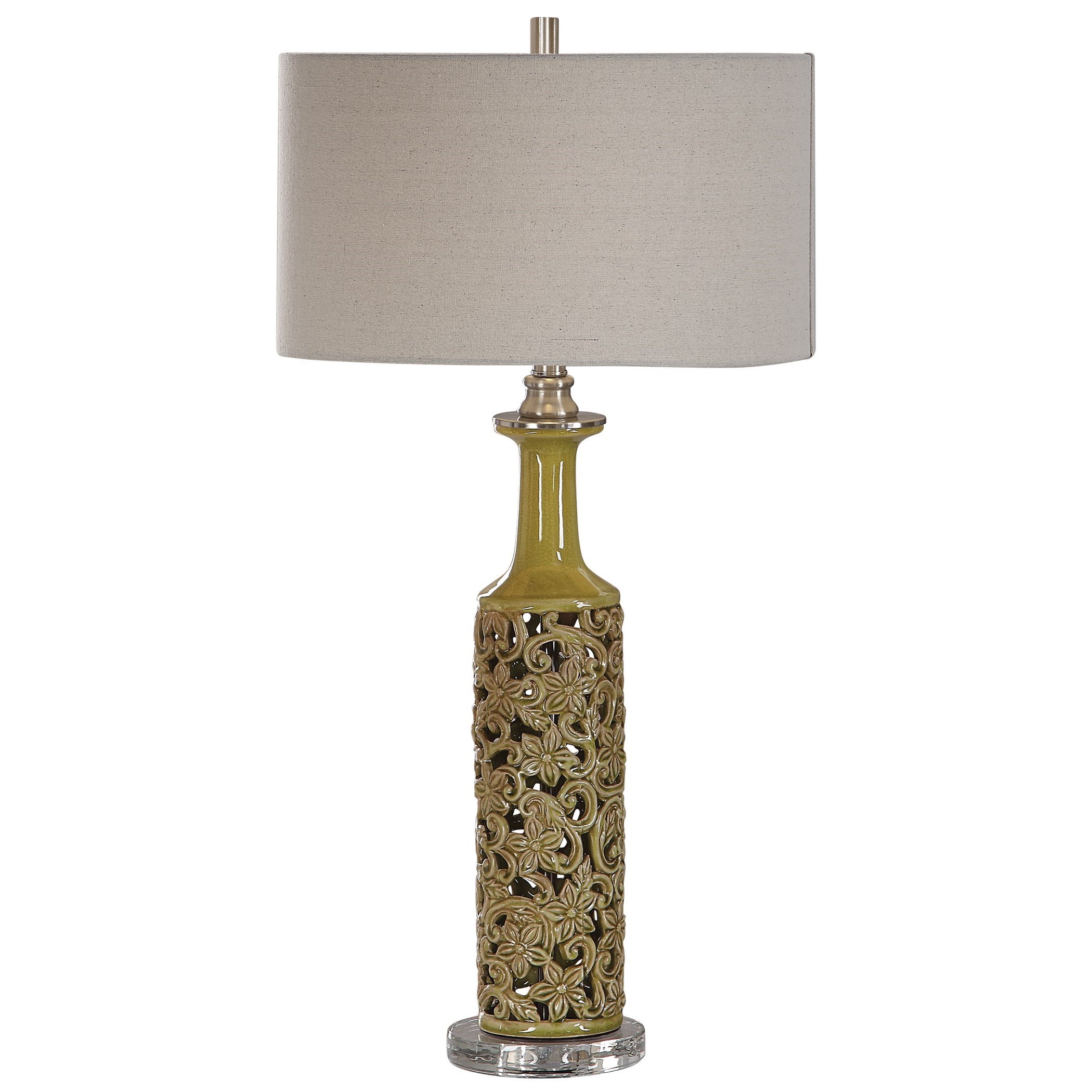 Uttermost Table Lamps Nellie Yellow Green Table Lamp Furniture Superstore Rochester Mn Table Lamps