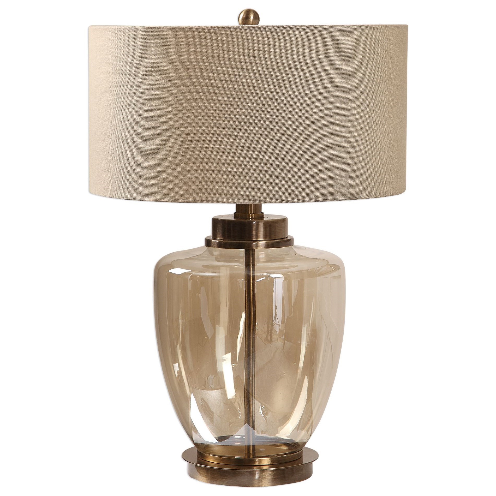 amber table lamp