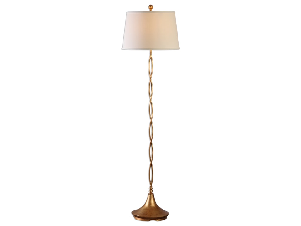 Floor Lamps Elica Gold Twist Lamp By Uttermost At Hudson S Furniture Floor Lamps Elica Gold Twist Lamp By Uttermost At Hudson S Furniture