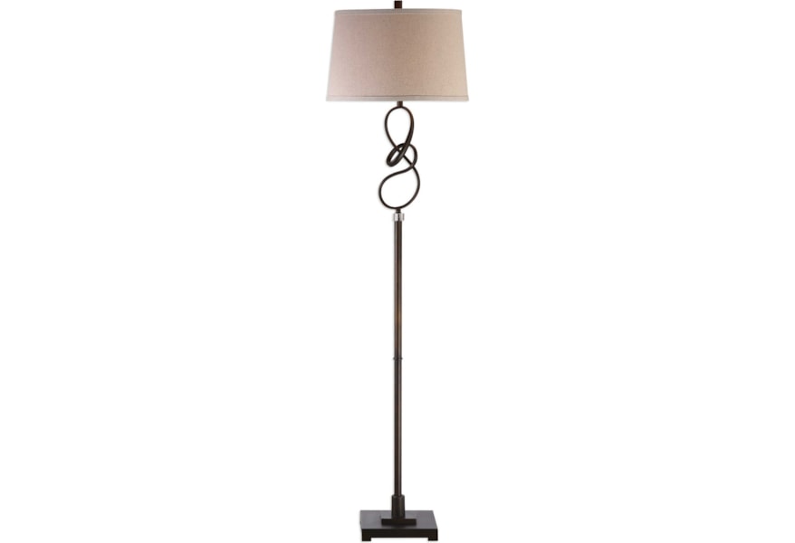 Uttermost Floor Lamps Tenley Twisted Bronze Floor Lamp Reid S