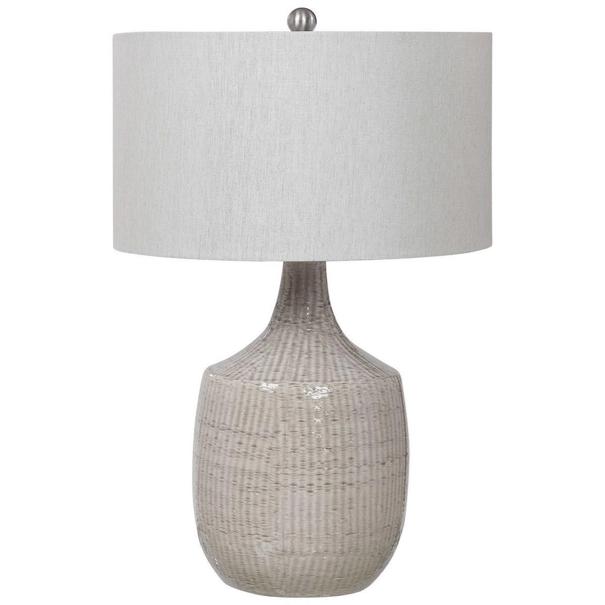 Champagne Clear Uttermost 26160-1 Drustan Glass Table Lamp