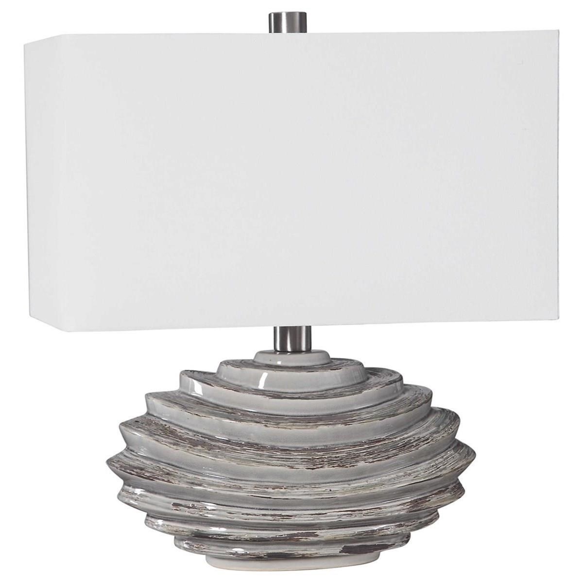 black and gray table lamps