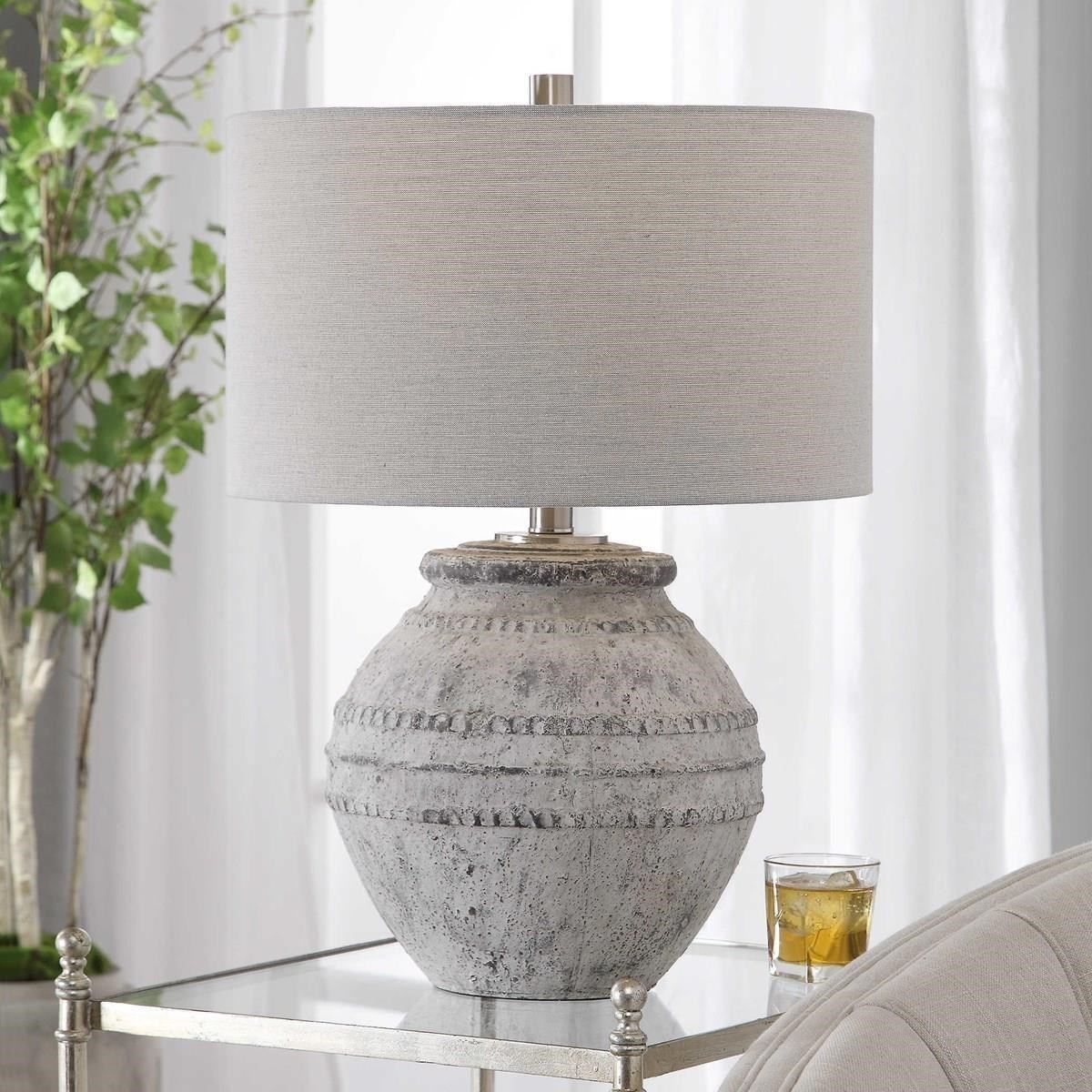 stone table lamp