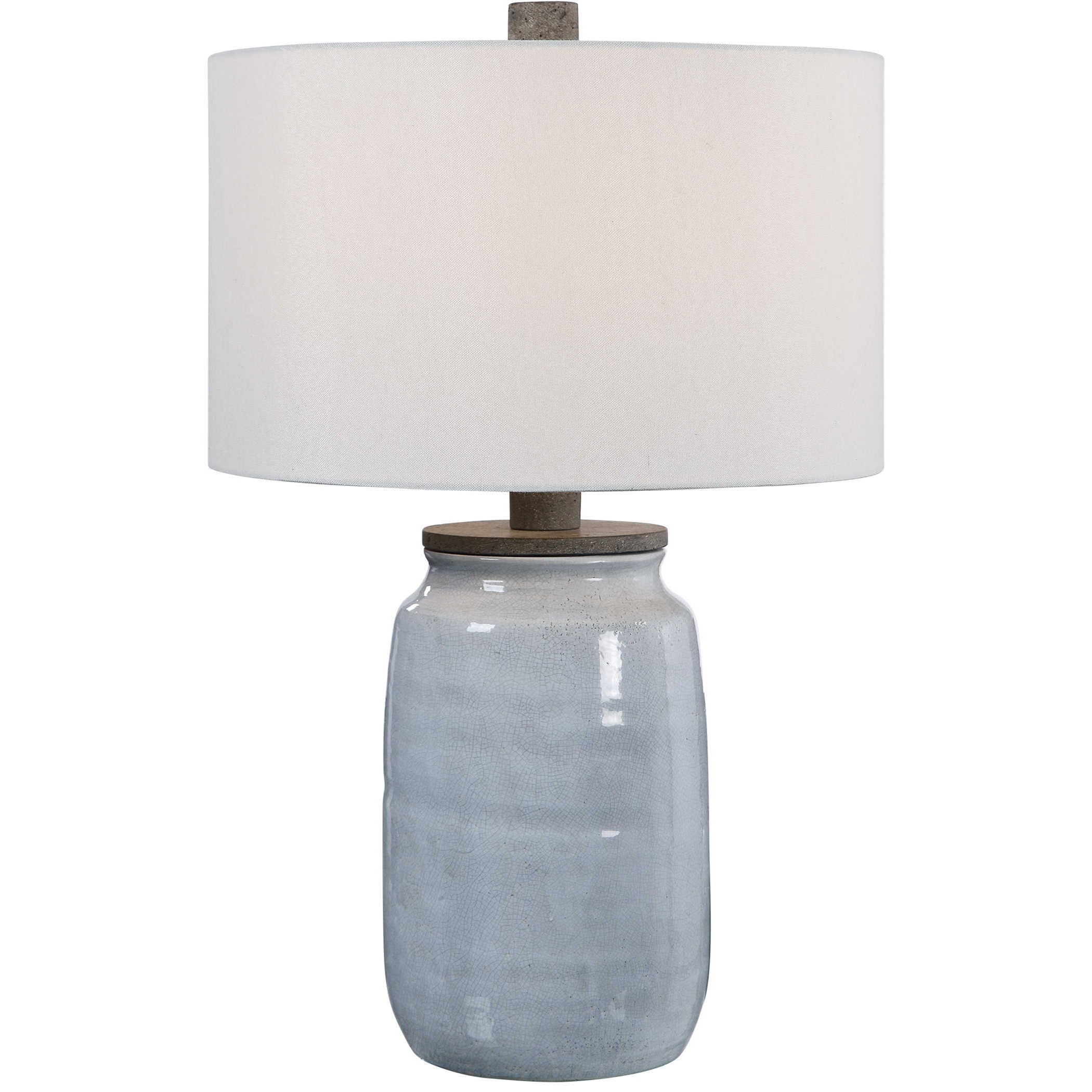 Uttermost Table Lamps 28266 1 Dimitri Light Blue Table Lamp Esprit Decor Home Furnishings Table Lamps