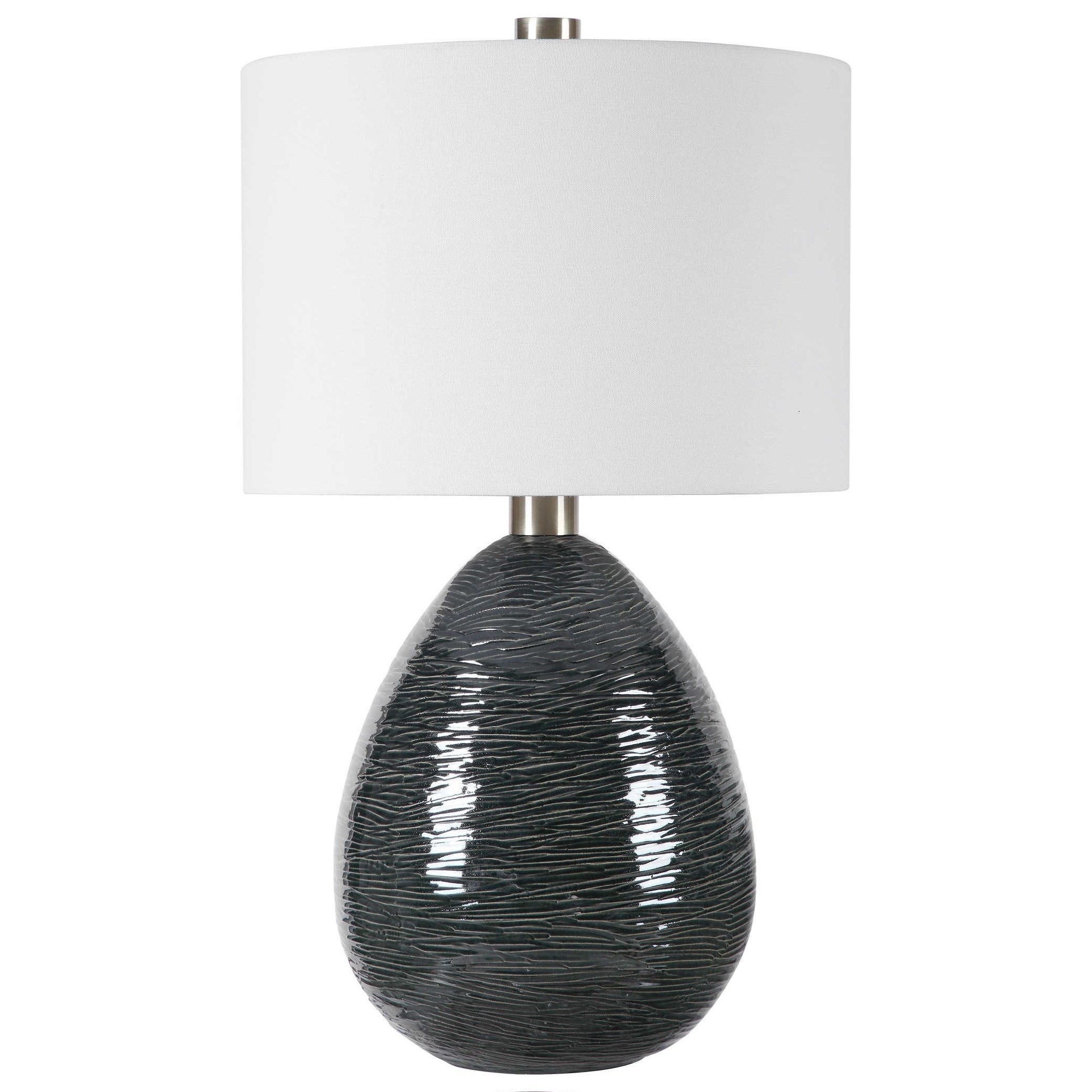 dark teal table lamp