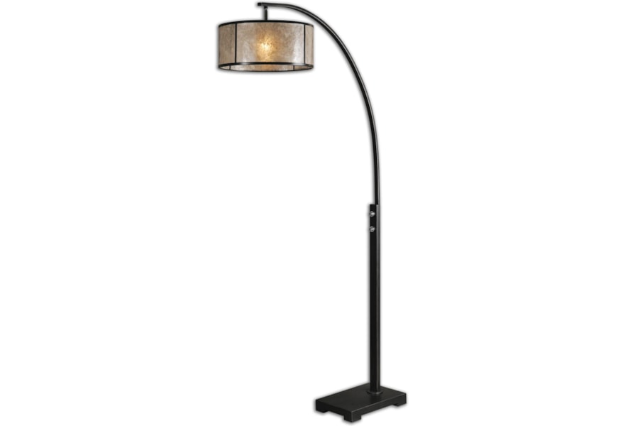 Uttermost Floor Lamps 28597 1 Cairano Drum Shade Floor Lamp