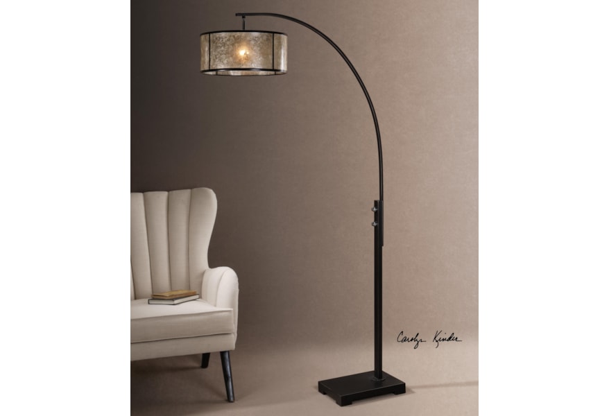 Uttermost Floor Lamps Cairano Drum Shade Lamp Pedigo Furniture Floor Lamps Cairano Drum Shade