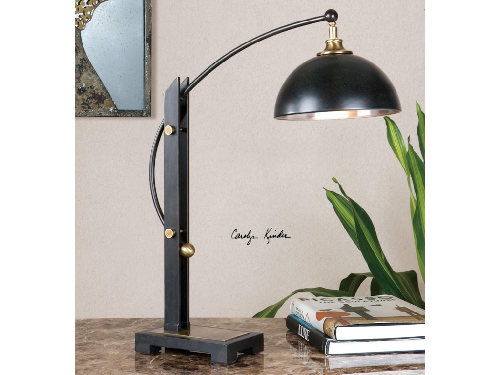 Uttermost Desk Lamps 29587 1 Malcolm Oil Rubbed Bronze Desk Lamp
