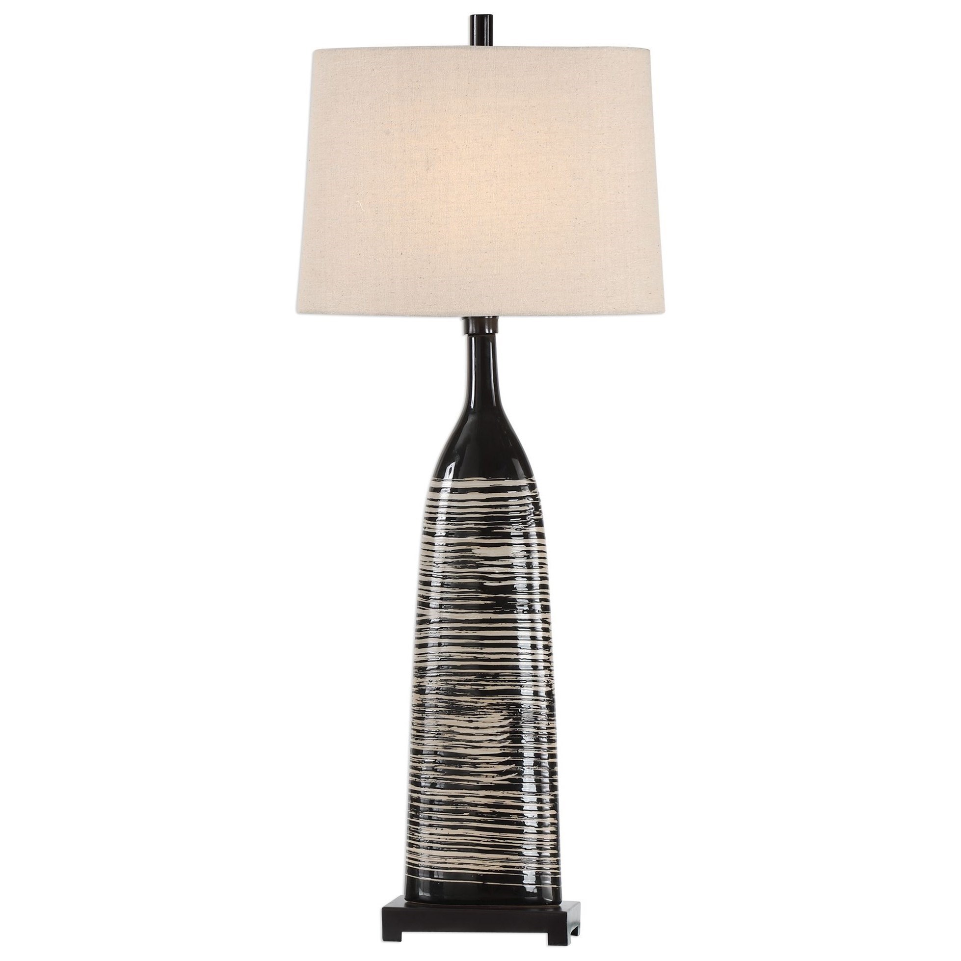 Uttermost Buffet Lamps Kanza Gloss Black Lamp Pedigo Furniture