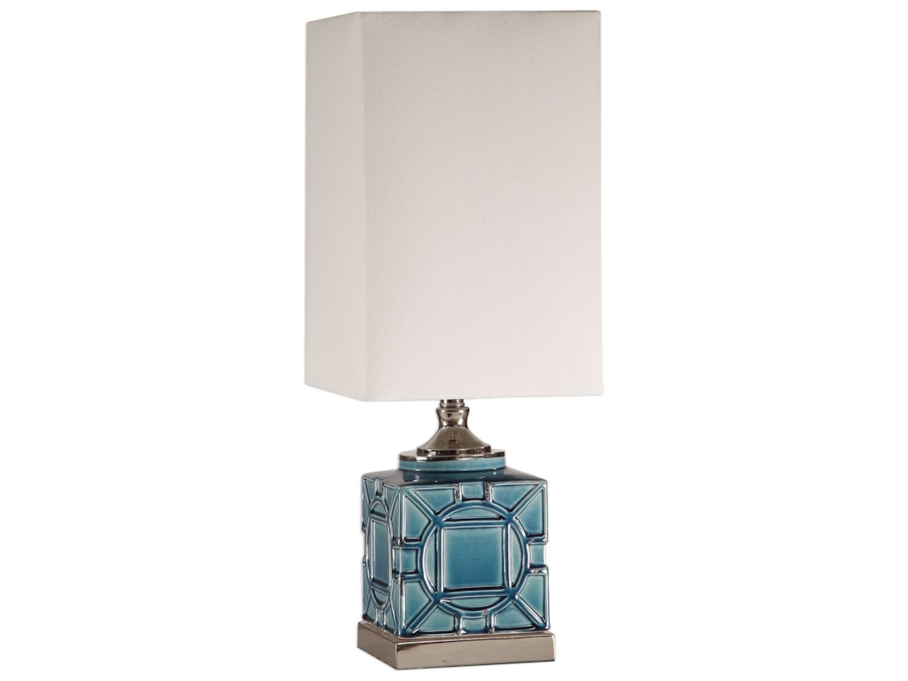 Uttermost Accent Lamps 29632 1 Pacorro Led Blue Lamp Dunk Uttermost Accent Lamporro Led Blue Lamp
