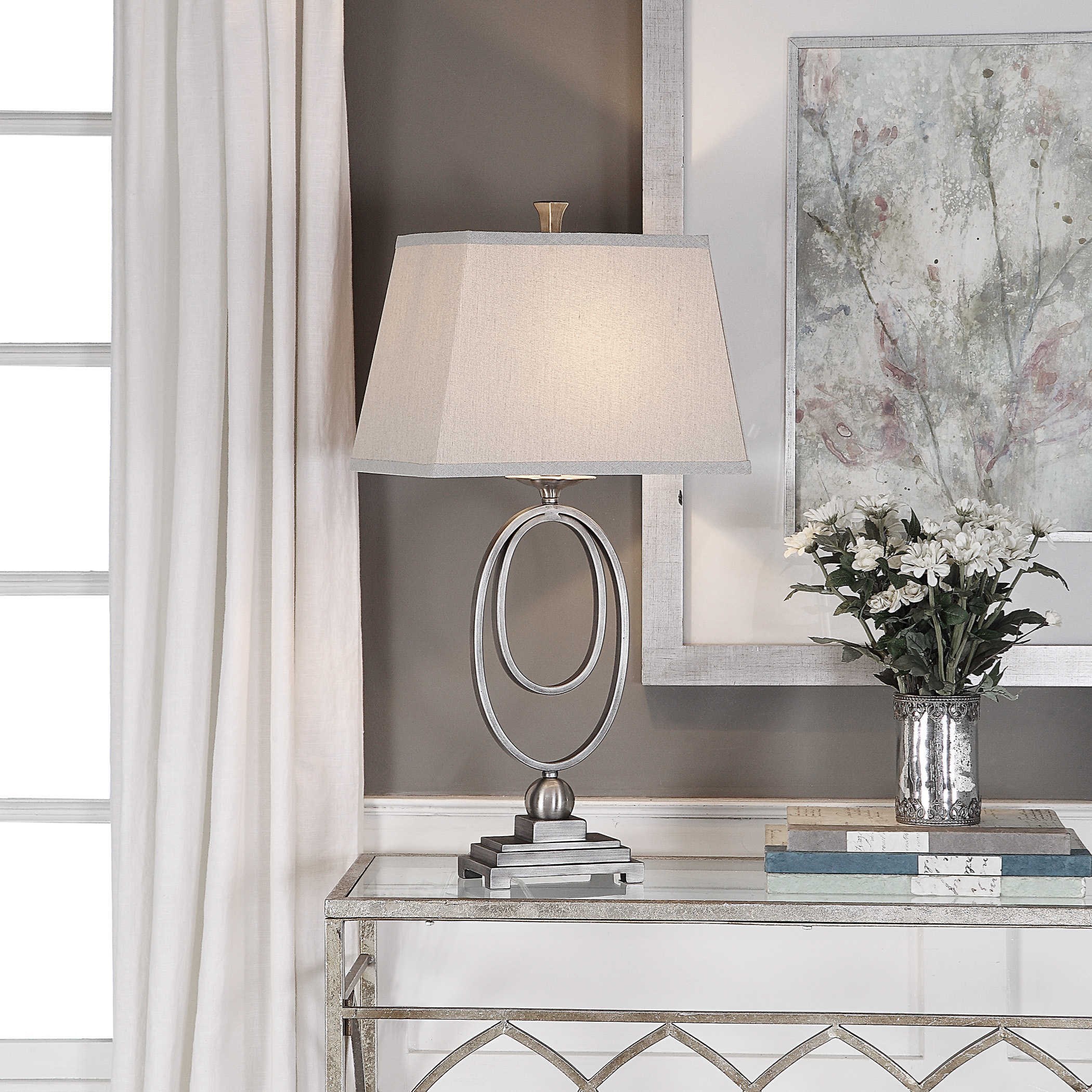 Uttermost Table Lamps Table Lamp With Double Oval Base Houston S Yuma Furniture Table Lamps