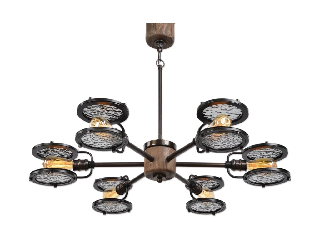 Uttermost Lighting Fixtures 21314 Gavia 6 Light Dark Br Uttermost Lighting Fixturesgavia 6 Light Dark Br Chandelier