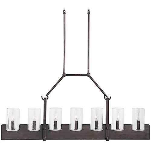 Uttermost Lighting Fixtures 21318 Pinecroft 7 Light Island Linear Uttermost Lighting Fixtures Pinecroft 7 Light Island Linear Pendant