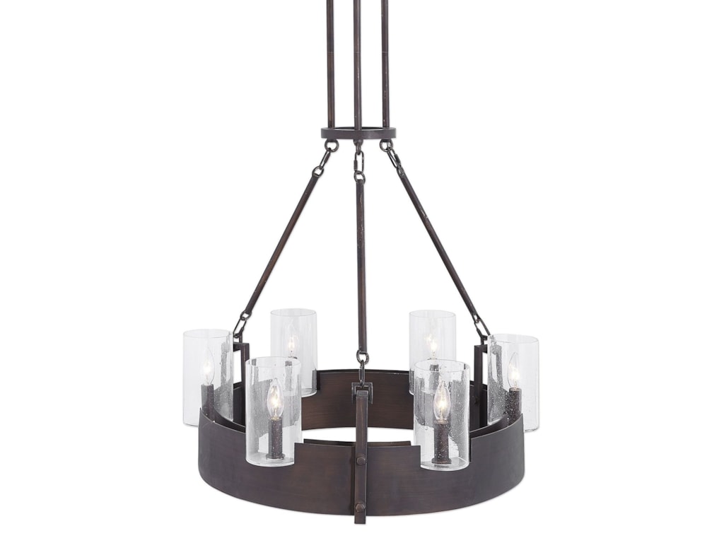 Uttermost Lighting Fixtures 21319 Pinecroft 6 Light Circular Uttermost Lighting Fixturespinecroft 6 Light Circular Chandelier
