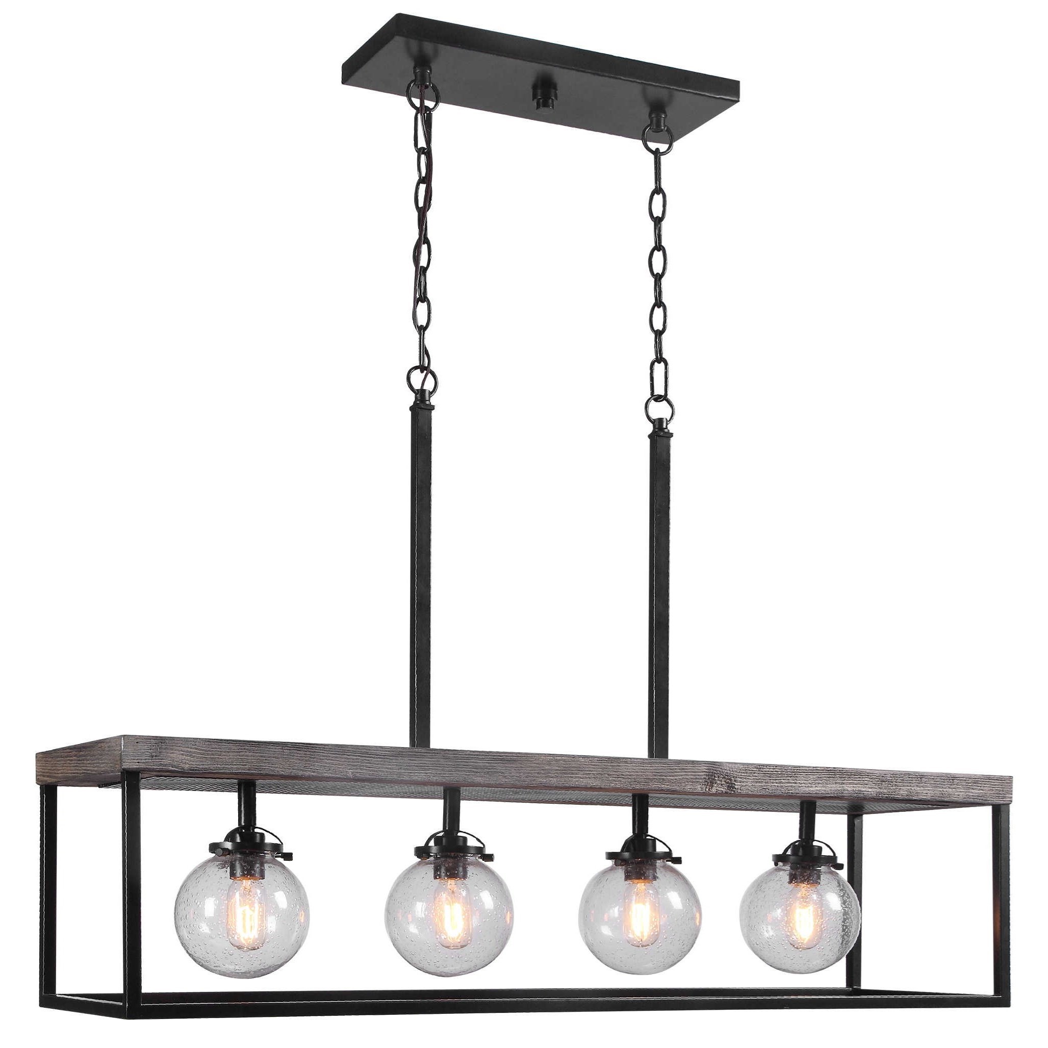 Lighting Fixtures - Pendant Lights Pearsall 4 Light Industrial Island Light