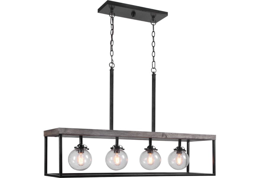 Lighting Fixtures - Pendant Lights Pearsall 4 Light Industrial Island Light